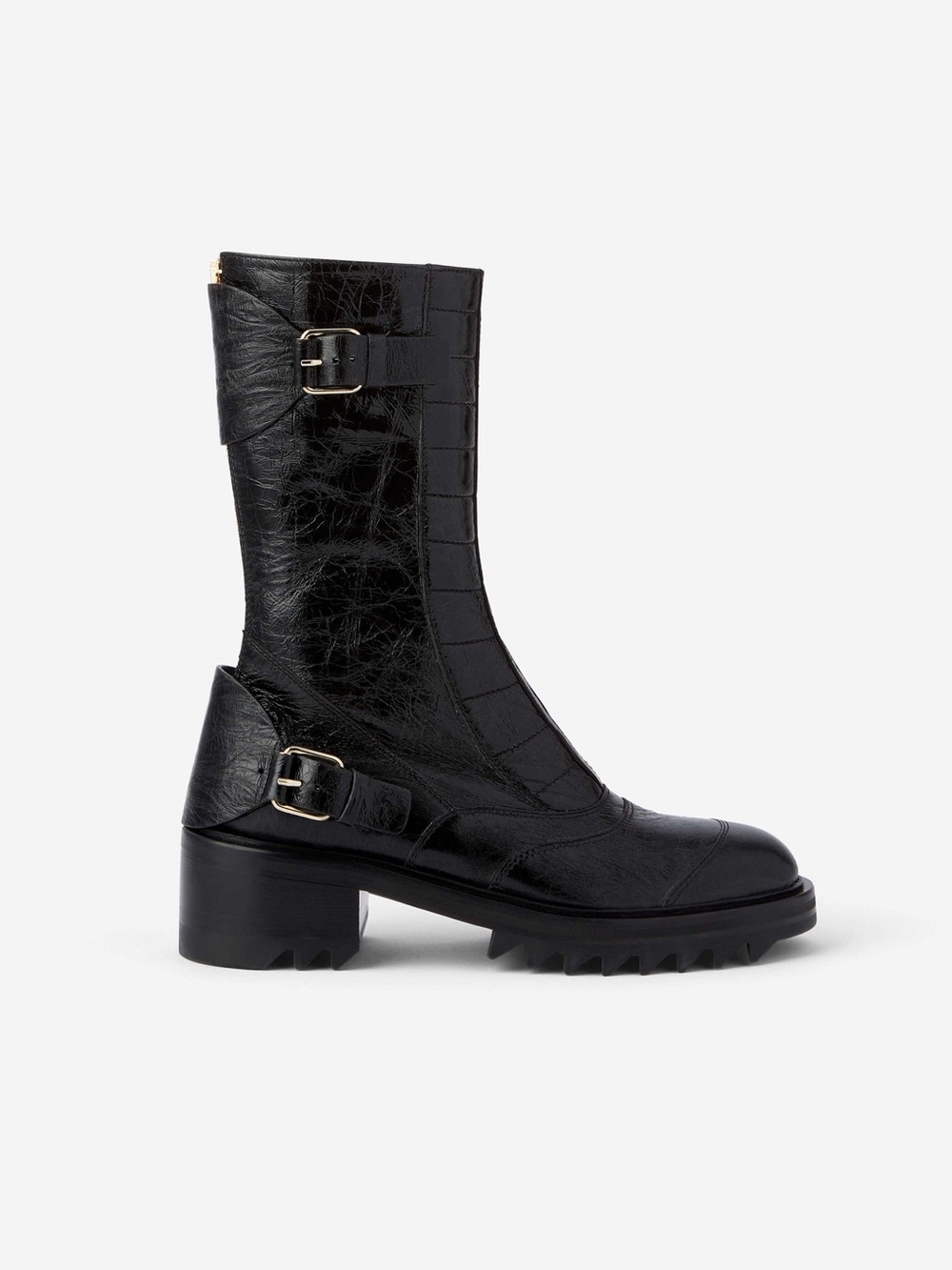 Tamara Mellon Wanderer Patent Leather Boots 36